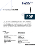 Wireless Router: ADSL2/ 2+