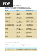 Basic Korean Conversation Scripts | PDF | Politics Of Korea | East Asia