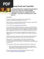 Download Canning Fruits and Vegetables by yrmadmadam  SN18991057 doc pdf