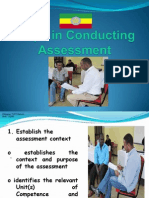 Steps in Conduct of Assessment