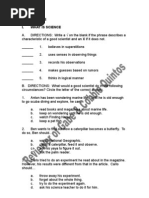 Grade3 - 1st Q Science