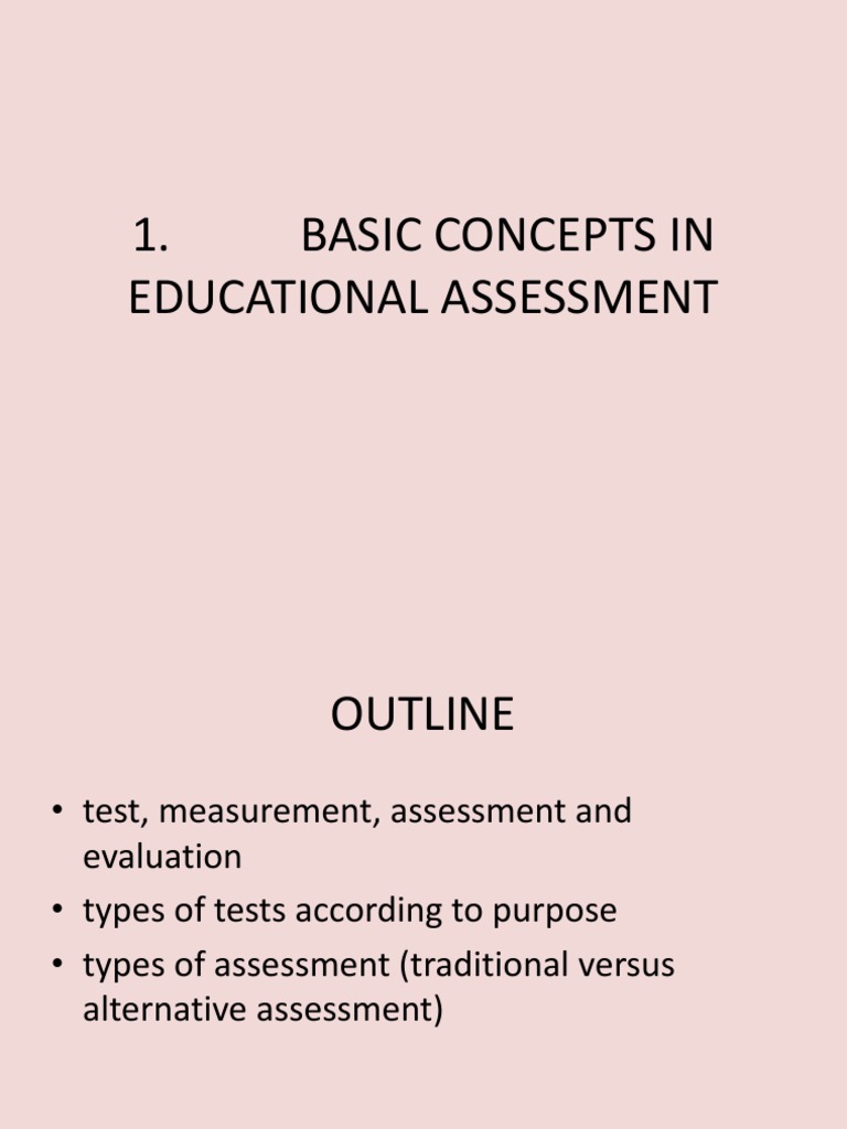 Educational Assessment Basics | PDF
