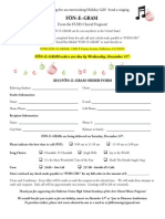 Fon-E-Gram Order Form 2013