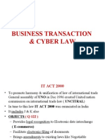 Busines Transaction and Cyber Law