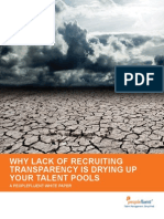 Why Lack of Recruiting Transparency is Drying Up Your Talent Pools