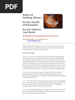 Download Rules of Roza Fasting in Ramadan by Dr Izzat Husain SN18992667 doc pdf