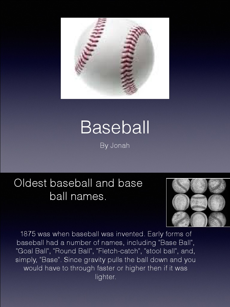 History and Composition of Baseball | PDF | Sports & Recreation | Home ...
