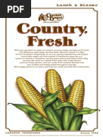 Country. Fresh.: Lunch & Dinner