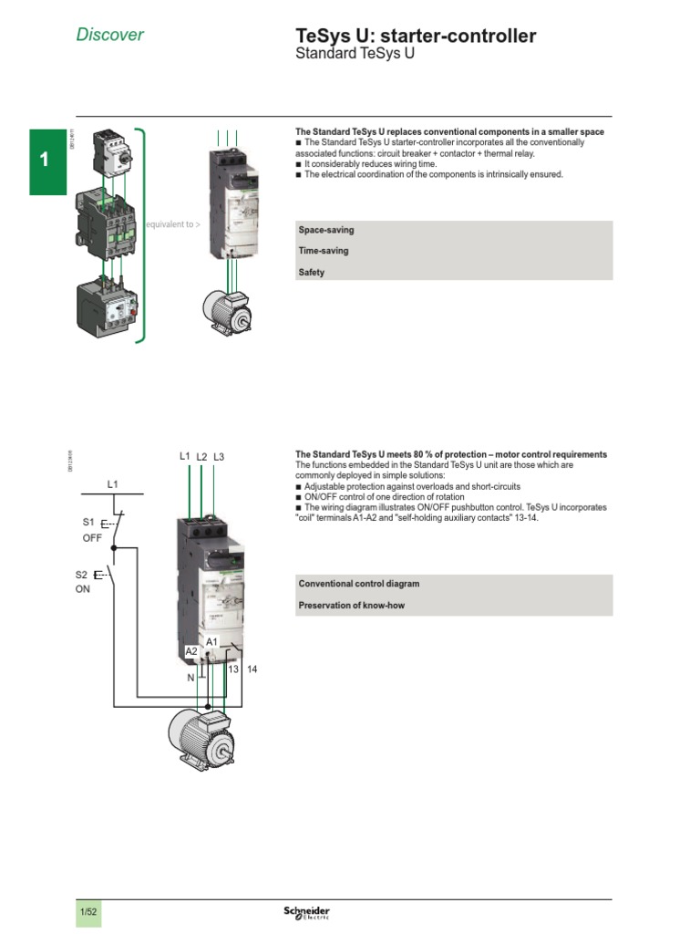 TeSys U Starter-Controller Overview | PDF | Power Supply | Relay