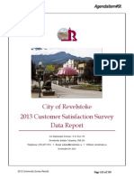 City of Revelstoke 2013 Cutomer Service Survey