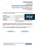 Convocatória AFVR Sub13 - Selecção Distrital