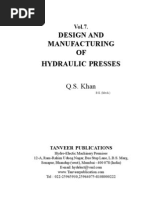 Download Volume-7 Essential Knowledge Required for Design and Manufacturing of Hydraulic Presses by QS Khan SN18996385 doc pdf