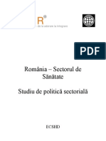 Health Sector Policy Note Romanian