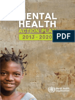 WHO: Mental Health Action Plan 2013-2020