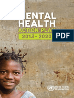 WHO : Mental Health Action Plan 2013-2020