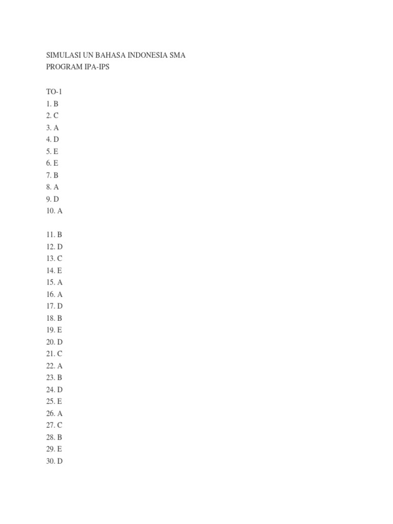 11+ Soal Un Bahasa Inggris Sma 2019 Dan Kunci Jawaban Pdf PNG