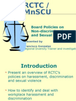 RCTC Policies on Harassment and Discrimination