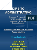 Aulas de Direito Administrativo para TRF