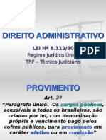 Aulas de Direito Administrativo - Lei 8112/90