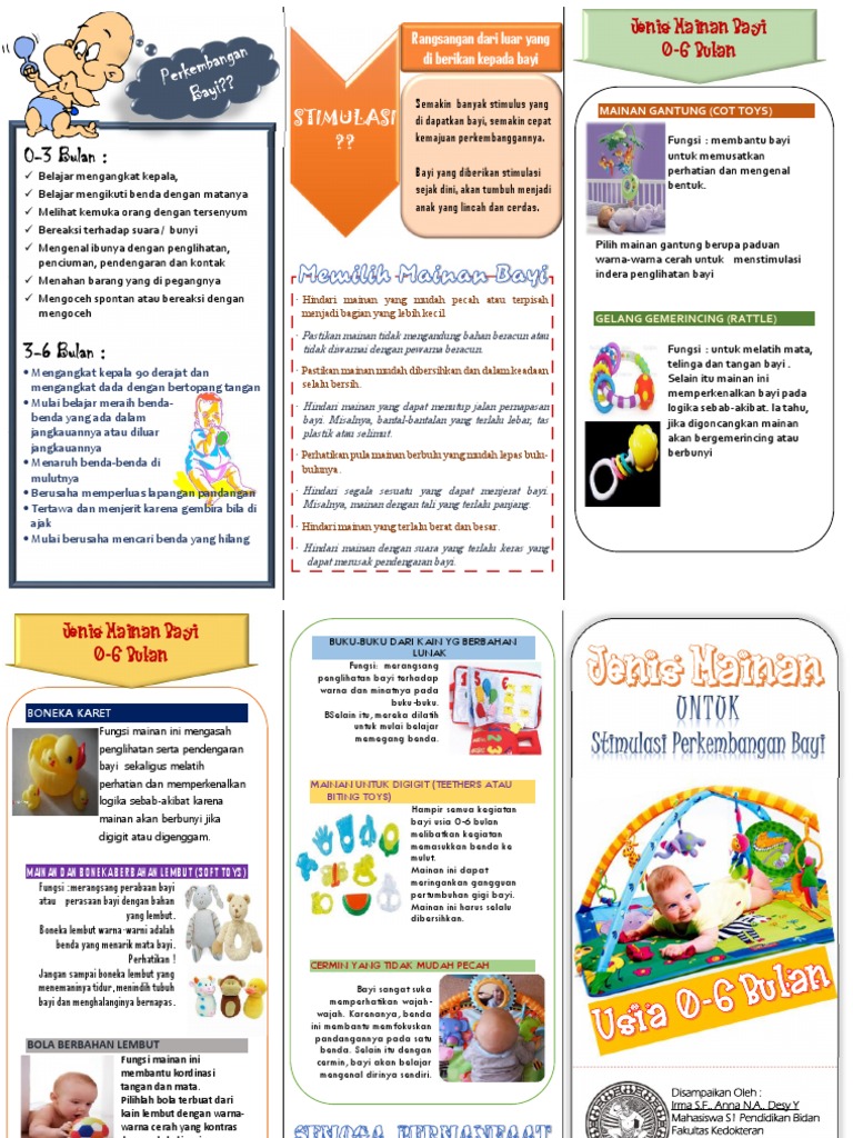 LEAFLET Mainan Bayi 0-6 Bulan
