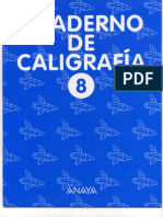 Cuaderno Caligrafia Anaya 8