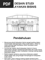 Desain Studi Kelayakan Bisnis