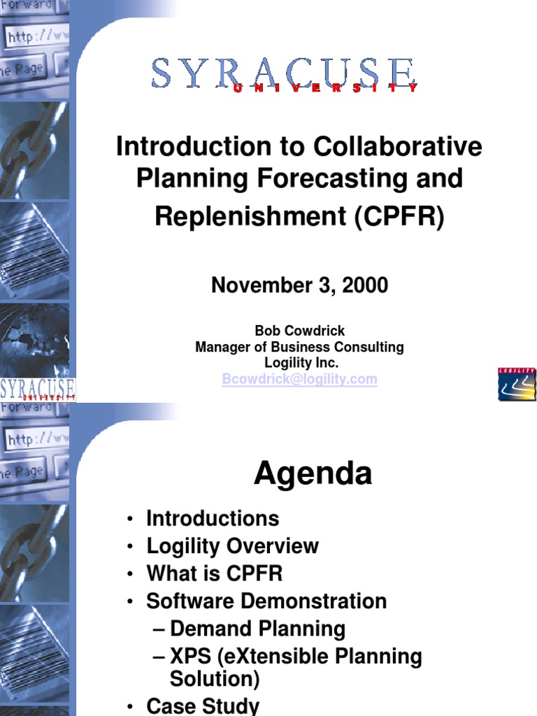 CPFR | PDF | Sales | Inventory