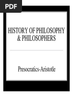 History of Philosophy and Philosophers
