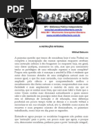 BAKUNIN, Mikhail - A Instrução Integral