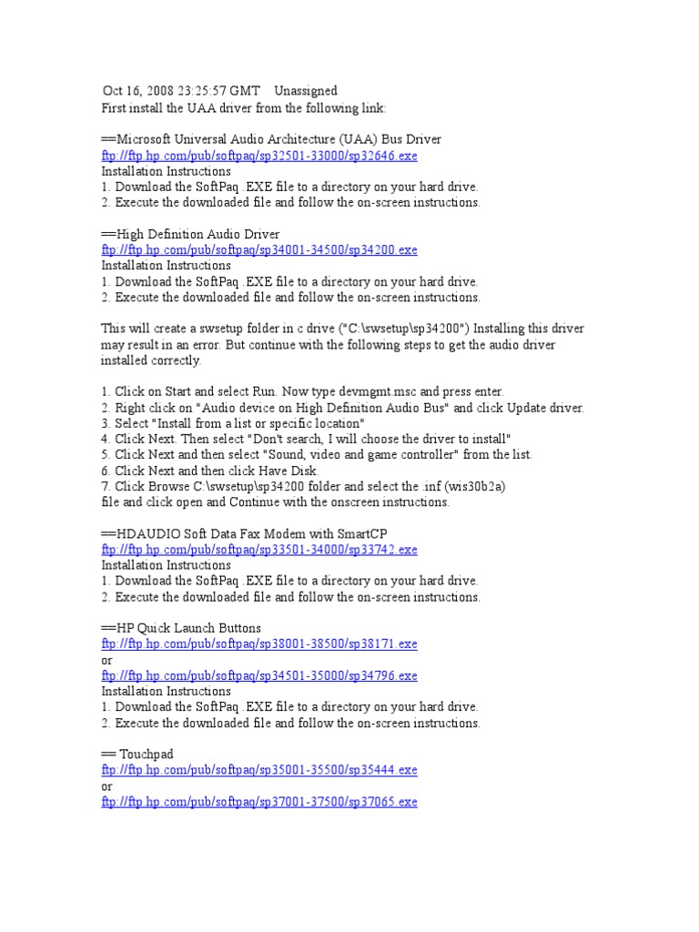 UAA Bus Driver Installation Guide | PDF | Computer File | Computer Data
