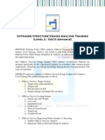 SACS Advanced Offshore Structure Design Analysis