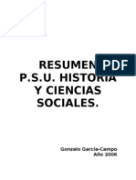 Resumen PSU Historia Gonzalo Garcia Campo