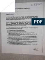 Search Warrant Affidavit 1 (Exhibit GG)