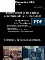 Estado de Las Páginas Académicas de La DCBS, UAMI