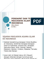 Pendapat Dan Teori Masuknya Islam Di Indonesia