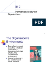Organizational Environments and Culture