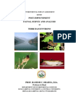 Post-Impoundment Faunal Survey and Analysis: Environmental Impact Assessment