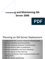 2 Installing and Maintaining Isa Server 2006