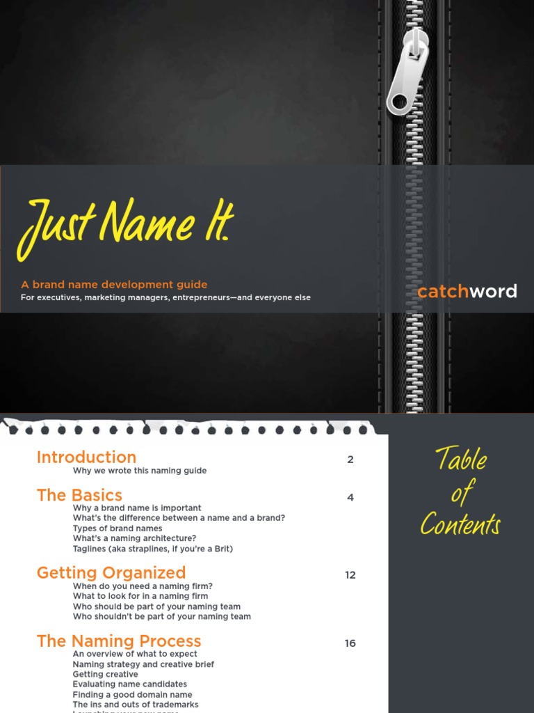 Naming Guide Final Version 1.2 | PDF