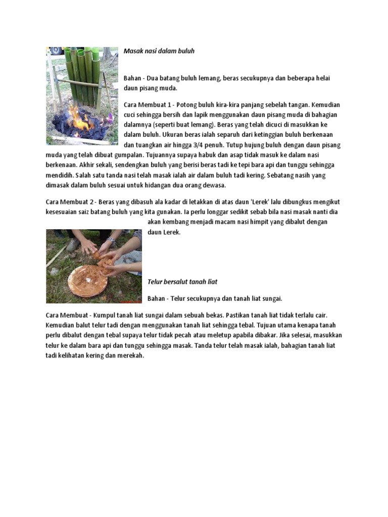 Masak Nasi Dalam Buluh Pdf