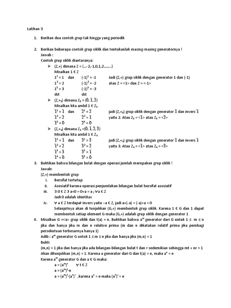 Latihan 3 | PDF