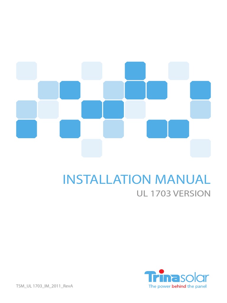 Trina Solar Panel Installation Manual | PDF | Electrical Wiring ...