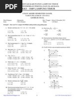 Soal UAS Matematika Kelas 8 TP 2011-2012'