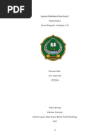 Download Laporan Praktikum Fisika Dasar 2Transformator by Asri Arum Sari SN190060696 doc pdf