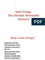 Solar Energy: The Ultimate Renewable Resource