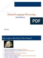 Natural Language Processing Notes