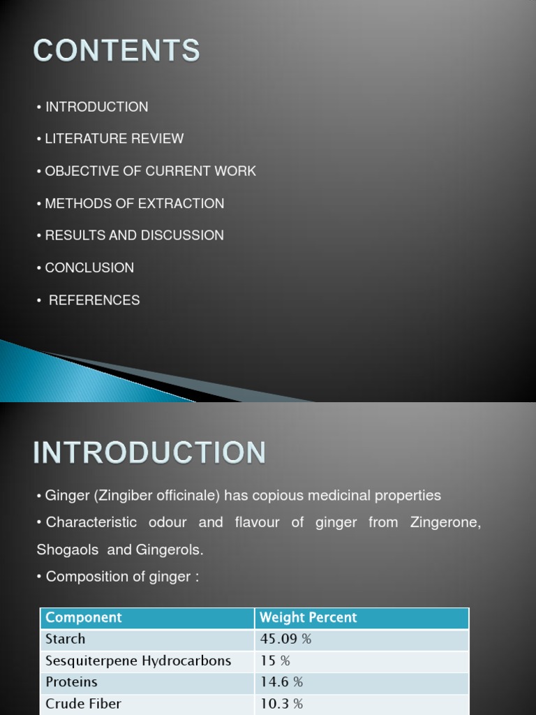 Gingerol Extraction Methods and Analysis | PDF | High Performance ...