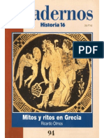 Cuadernos Historia 16, nº 094 - Mitos y Ritos en Grecia