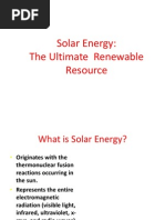 Solar Energy: The Ultimate Renewable Resource