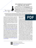 Soil Fertility Management For Organic Crops: Vegetable Research and Information Center